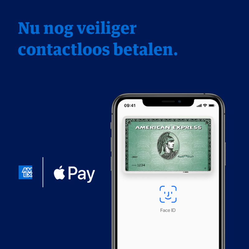 Via American Express veilig en contactloos betalen met Apple Pay