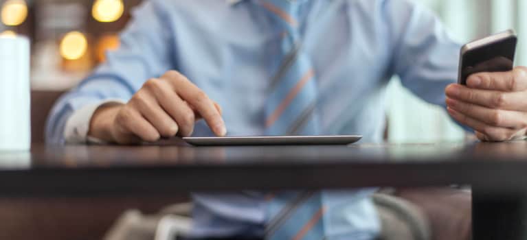 Group at night enjoying cocktails