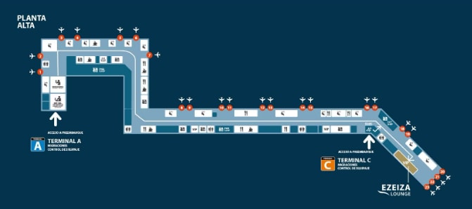 Plano Acceso Ezeiza Lounge