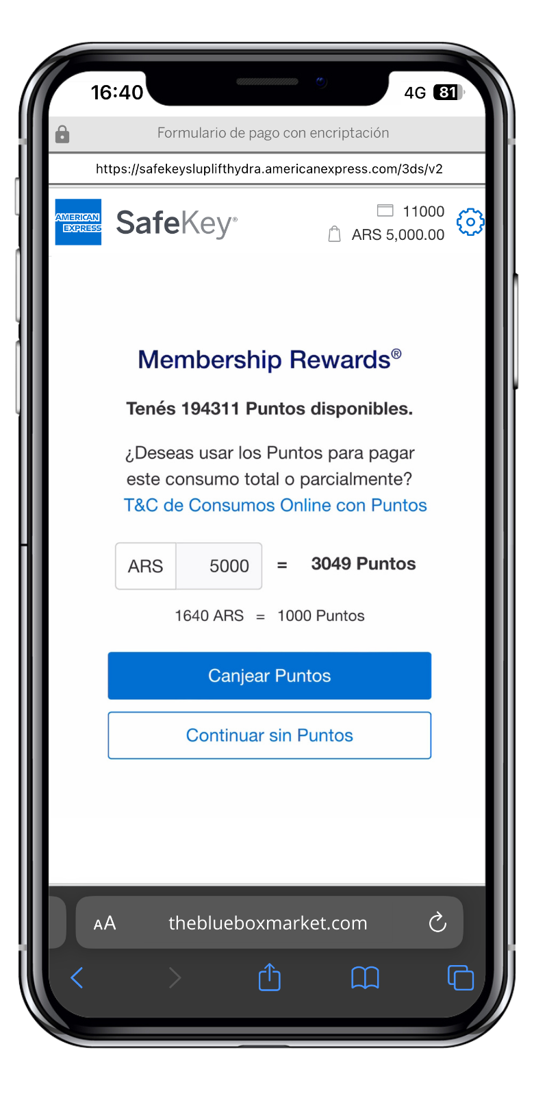 SafeKey Verification Code Screen