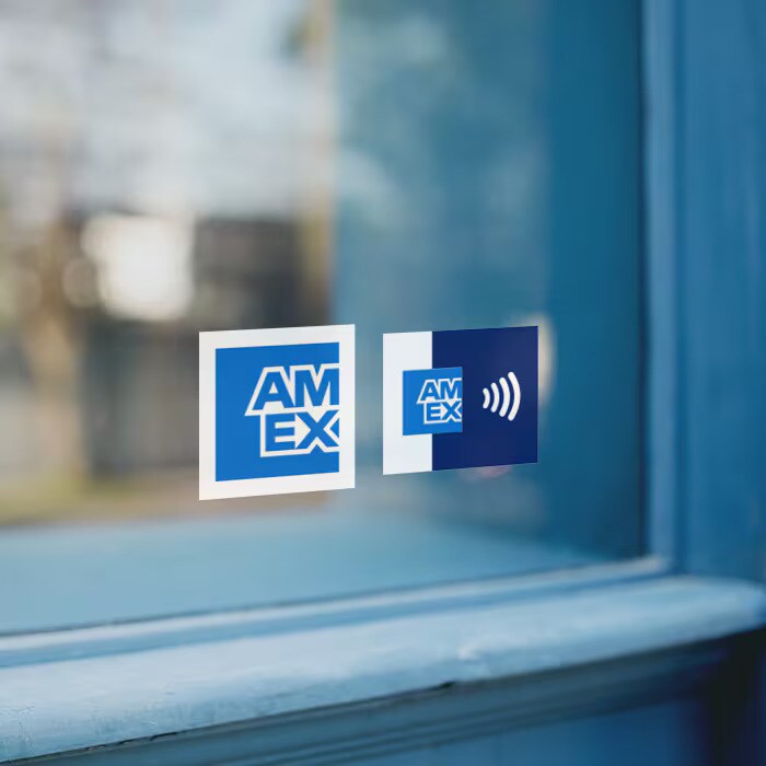 Amex Aufkleber