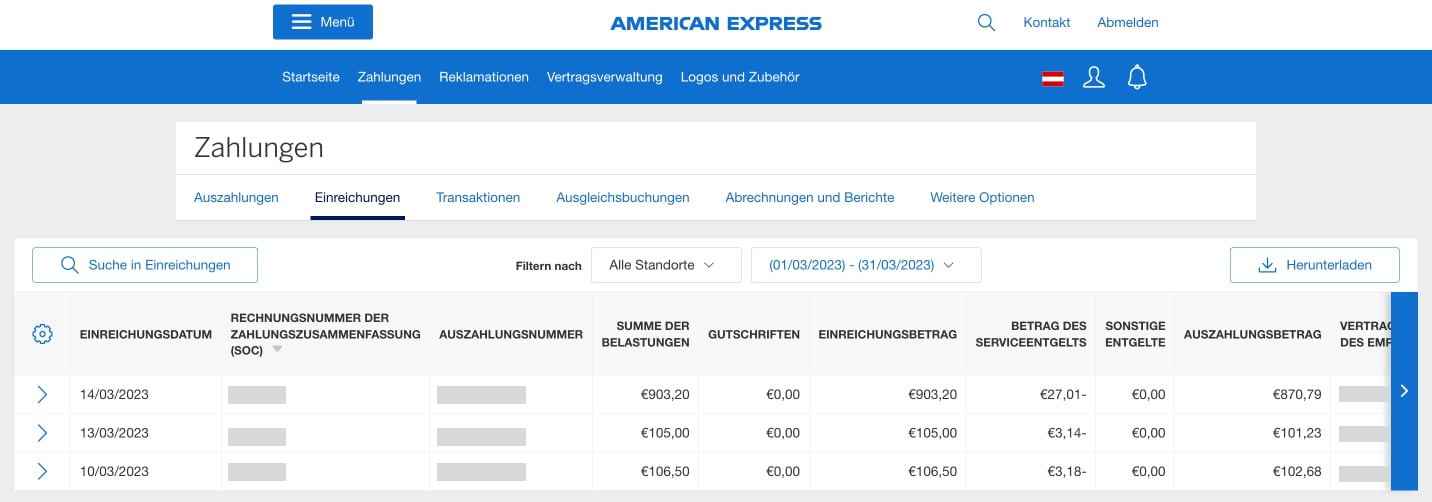 Screenshot of all Submissions