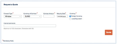 Managing Contracts Forward Contracts American Express