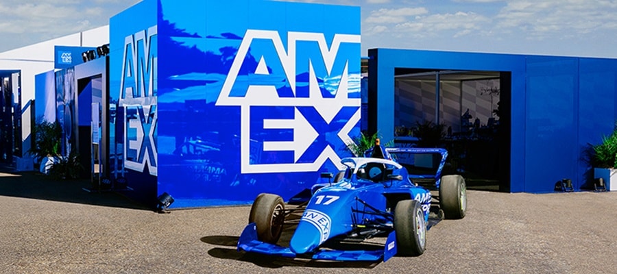 AMEX branded experience with Formula 1 race car