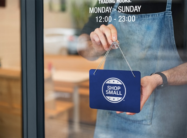 Shop Small sign.
