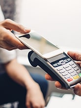 man on train platform
