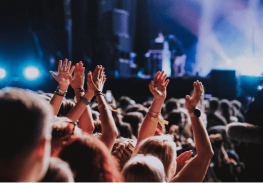 Fans at a concert.