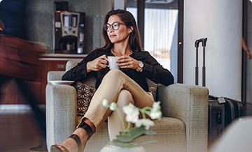 Airport lounge access