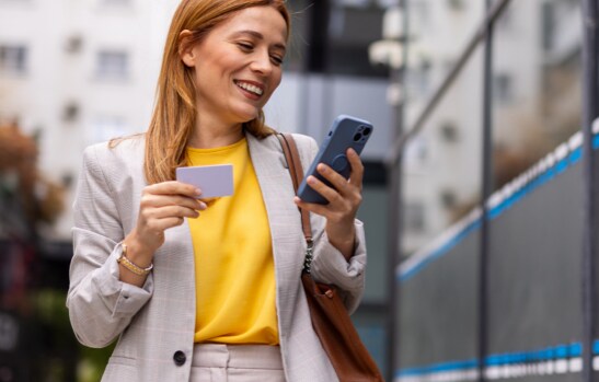 Individual looking at phone