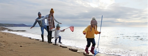  Family at the beach