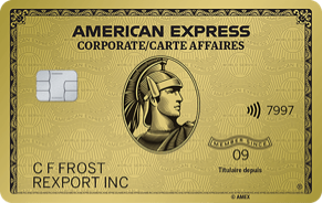 Carte affaires en Or American ExpressMD