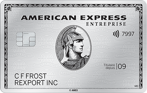 Carte de Platine entrepriseMD d’American Express
