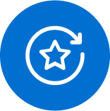 Étoile entourée de flèche dans le sens de l’horloge