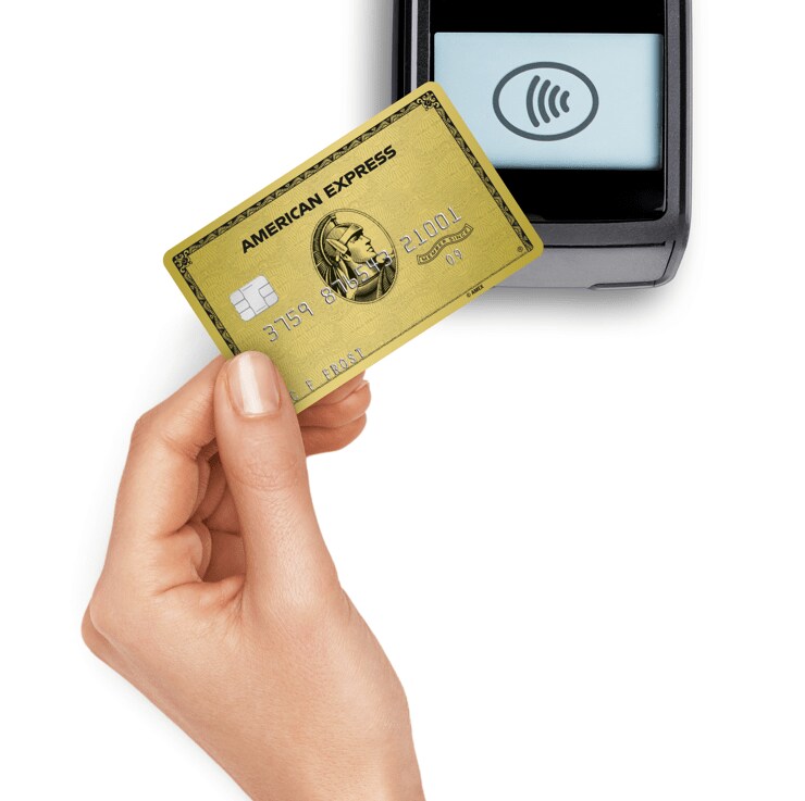 Kontaktloses Zahlen mit der American Express Gold Card