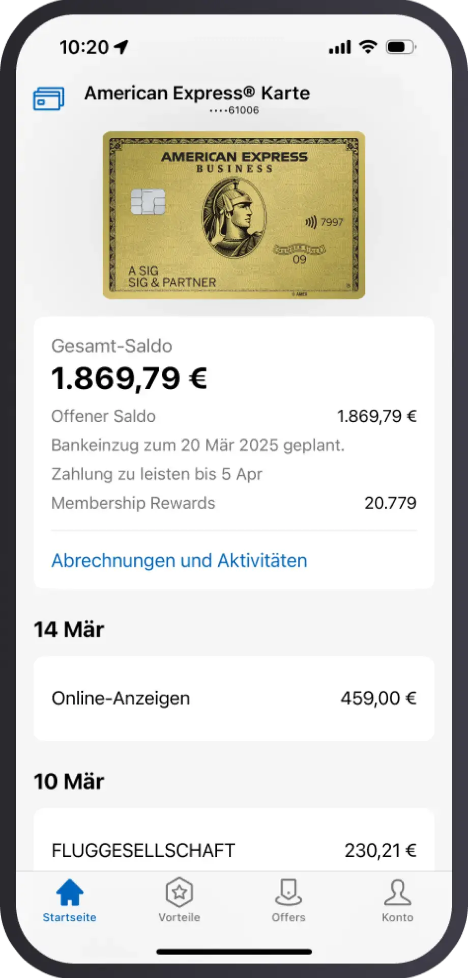 Amex app