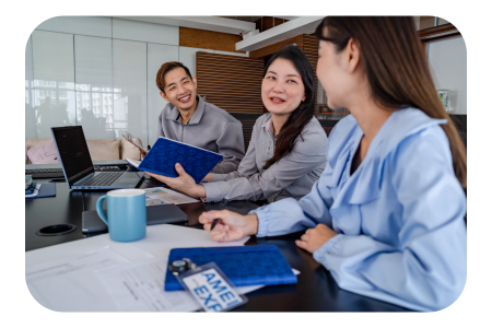 Colleagues Dark Blue Image