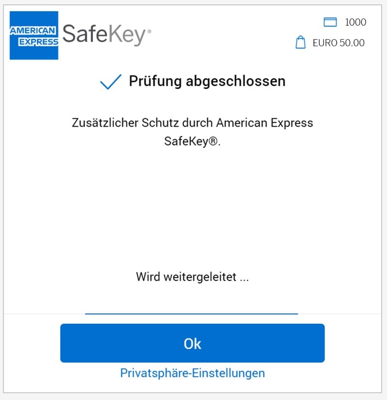 SafeKey American Express DE