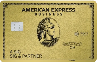 American Express Business Gold Card – goldfarbene Karte mit Centurion-Logo