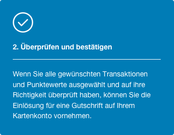 Rewards Punke einlösen