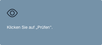 Verfügungsrahmen prüfen