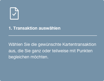 Membership Rewaards Punkte einlösen