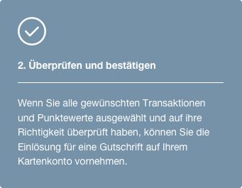 Membership Rewaards Punkte einlösen