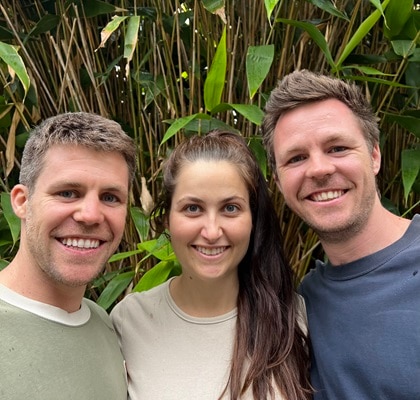 Nakie founders: Jaryd, Tegan and Dean Leibbrandt