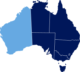 Map of Australia highlighting Western Australia