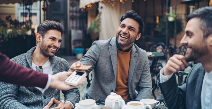 Group of people talking