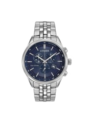 Citizen Men's Watch Eco-Drive Corso Sapphire Crystal Dark Blue Dial
