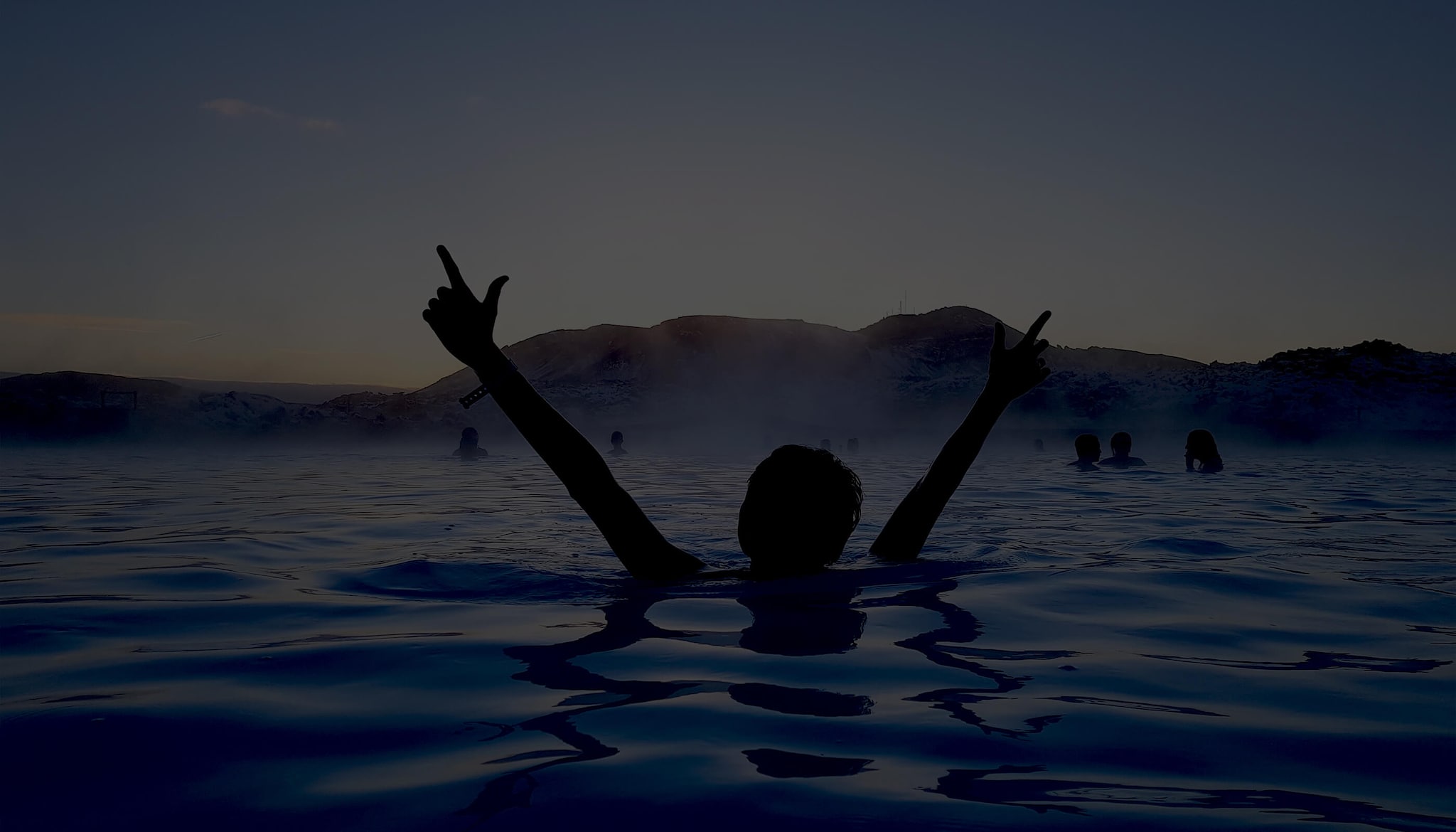 Overhead shot of shoreline