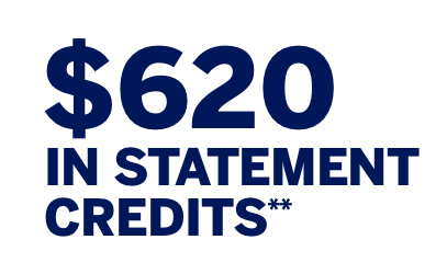 $620 in statement credits