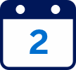 Week 2 calendar icon