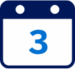 Week 3 calendar icon