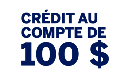 Crédit au compte de 