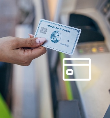 American Express Platinum Card® being used for tap to pay