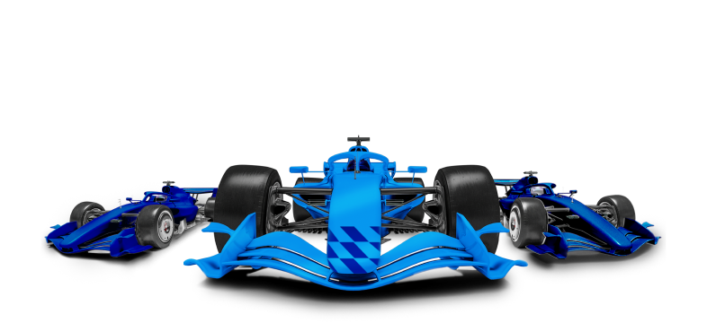 American Express branded F1 car.