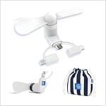 AMEX branded fan that plugs into mobile device