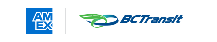 Amex and BC Transit Logo Lockup