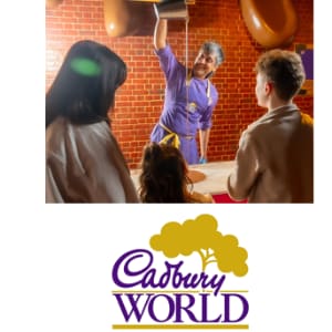 A family experiencing a day at Cadbury World