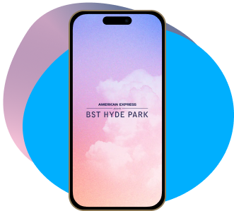 BST Hyde Park App on cell phone