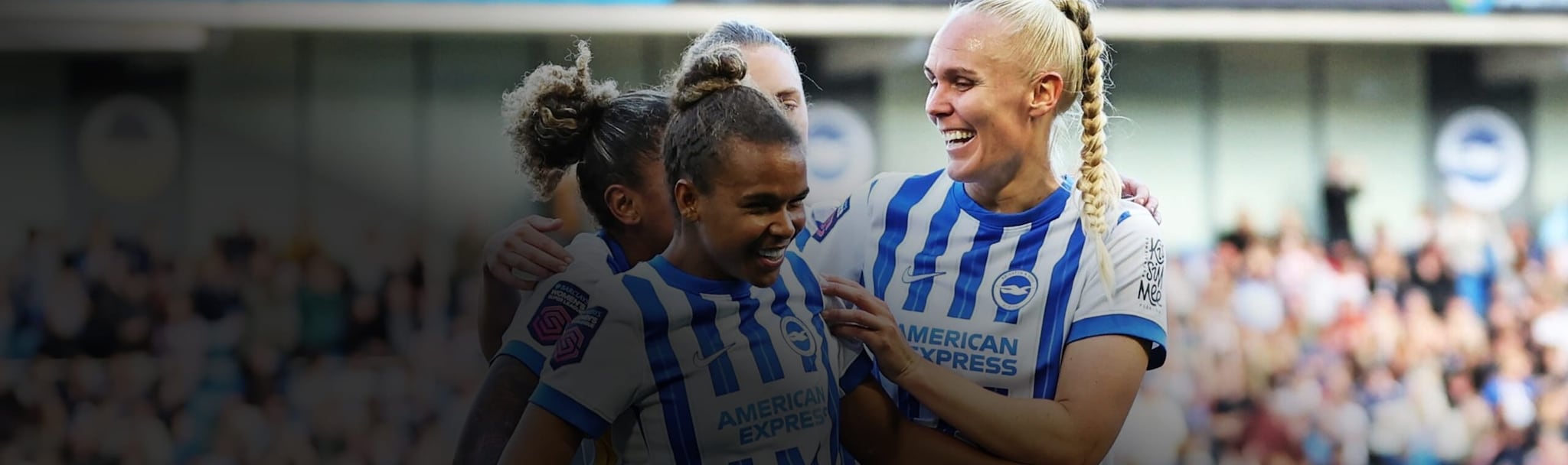 Soccer players celebrating