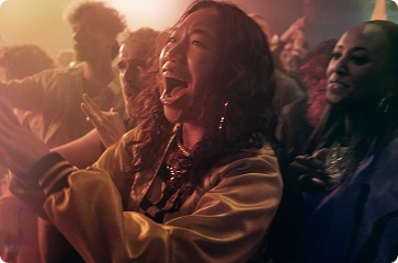 Person at music festival