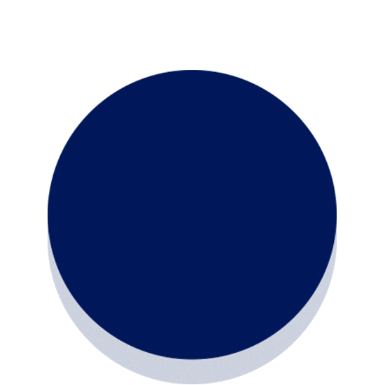 Pie chart section turns bright blue and separates