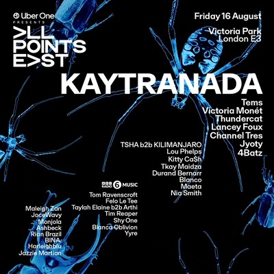 All Points East Festival 16 August 2024 Line-Up