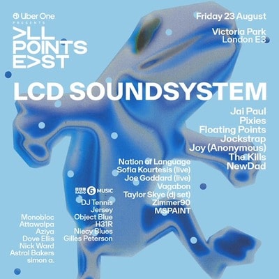 All Points East Festival 23 August 2024 Line-Up