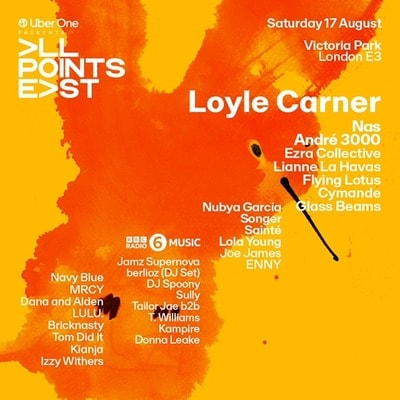 All Points East Festival 17 August 2024 Line-Up