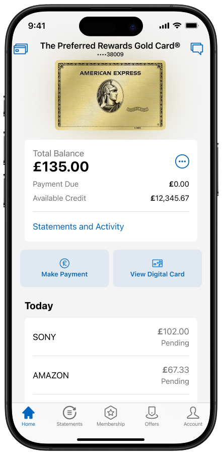 Digital Card entry point