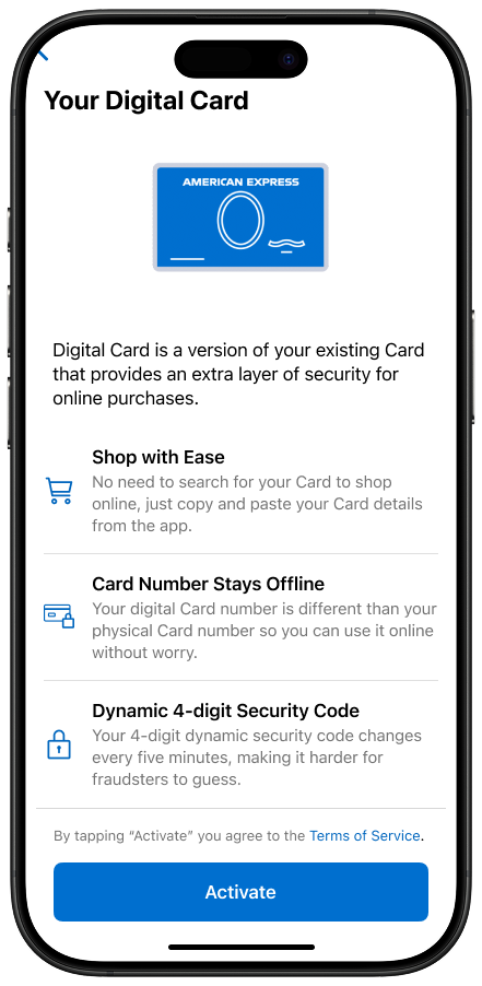 Digital Card ready to use