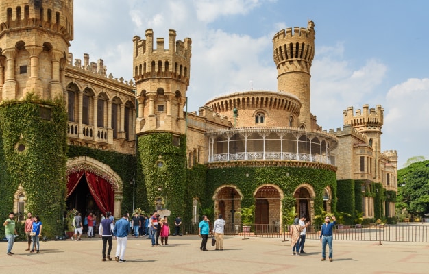An exotic view of Bangalore Palace